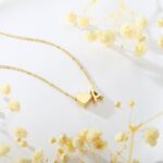 Turandoss Heart Initial Necklace for Women Teen Girls - 18K Gold Plated Letter A... - Image 6