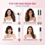 Atopskins 5 in 1 Hair Dryer Brush Set, Detachable Hot Air Styler, Blow Dryer Bru... - Image 4