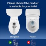 Bidet Seat for Elongated Toilet Seat Non-Electric Soft Close with Quick Release ... - Image 8
