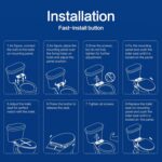 Bidet Seat for Elongated Toilet Seat Non-Electric Soft Close with Quick Release ... - Image 10