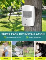 Driveway Alarm Wireless Outside, 1 BY ONE Motion Sensor Alarm 1000ft/300m Range ... - Image 6