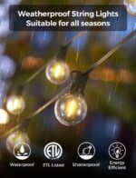 XMCOSY+ Outdoor String Lights, Smart Patio Lights 100Ft Dimmable Outdoor Lights ... - Image 6