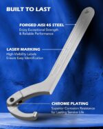 Orion Motor Tech 8pc Adjustable Pin Spanner Wrench Tool Set, Spanner Nut Wrench ... - Image 6