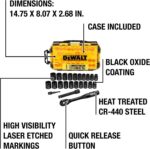 DEWALT Impact Socket Set with Ratchet, Metric/SAE, 1/2" Drive, 23-Piece Set with... - Image 7