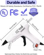 Hot Glue Gun Kit with 30 Sticks, 20W Fast Preheating Mini Hot Glue Gun and Stick... - Image 5