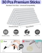 Hot Glue Gun Kit with 30 Sticks, 20W Fast Preheating Mini Hot Glue Gun and Stick... - Image 6