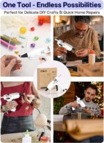 Hot Glue Gun Kit with 30 Sticks, 20W Fast Preheating Mini Hot Glue Gun and Stick... - Image 8