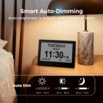 7'' Digital Clock, Dementia Clock With Date And Time, 10 Reminders, 6 Alarms, Au... - Image 5