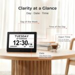 7'' Digital Clock, Dementia Clock With Date And Time, 10 Reminders, 6 Alarms, Au... - Image 8