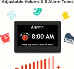7'' Digital Clock, Dementia Clock With Date And Time, 10 Reminders, 6 Alarms, Au... - Image 10