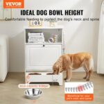 VEVOR Pet Feeding Station with 2 Elevated Dog Bowls, Raised Dog Bowls Stand with... - Image 3