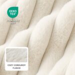 Bedsure ComfyFleece Cute Dog Bed for Small Dogs & Cats - Washable Furry Cat Bed... - Image 3