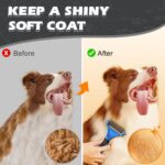 3PCS Pet Grooming Rake & Metal Comb & Flea Comb for Cats and Dogs, Double-Sided ... - Image 7