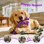 Frienhund 2 Pack Indestructible Dog Chew Toys for Aggressive Chewers - Textured ... - Image 5