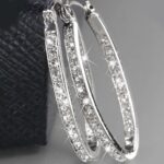 Today Deals Prime 925 Sterling Silver Earrings for Women Deals of+The Day Lightn... - Image 3