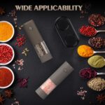 Electric Salt and Pepper Grinder Set Automatic Adjustable Coarseness Pepper Grin... - Image 6