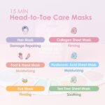 Naisture 15 Min Pamper Me Kit Korean Spa Skincare Gift Set for Women-Head to Toe... - Image 3