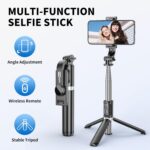 Selfie Stick Tripod, All in One Extendable & Portable iPhone Tripod Selfie Stick... - Image 3