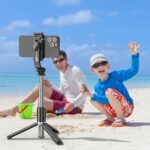 Selfie Stick Tripod, All in One Extendable & Portable iPhone Tripod Selfie Stick... - Image 10