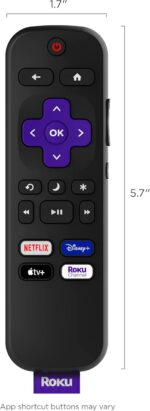 Roku TV Remote Control (Official Manufacturer Product) - Simple Setup, & Pre-Set... - Image 9