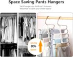 Kalimdor Pants Hangers 2 Pack Space Saving Metal Closet Organizer,Clothes Pants ... - Image 3