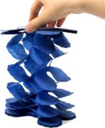 Navy-Blue White-Silver Party-Decorations Streamers Garland - 12pcs Royal Graduat... - Image 5