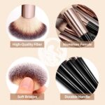 Makeup Brushes Set, Mlemle Professional 25 Pcs Makeup Kit, Include Powder Founda... - Image 5