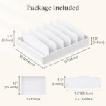 Lifewit Kitchen Cabinet Organizer for Food Contanier Lid, Lid Holder with 6 Adju... - Image 3