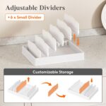 Lifewit Kitchen Cabinet Organizer for Food Contanier Lid, Lid Holder with 6 Adju... - Image 4