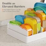 Lifewit Kitchen Cabinet Organizer for Food Contanier Lid, Lid Holder with 6 Adju... - Image 6