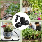 30 Pcs Quick Connect 1/4" Drip Irrigation Tee Fittings, Push-to-Connect Drip Irr... - Image 6