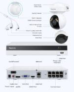 Reolink 4K Security Camera System with PT Auto-Tracking, 355°Pan 50°Tilt, 4K PoE... - Image 8