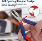 WORKPRO 6-piece Mini Pliers Set - Needle Nose, Diagonal, Long Nose, Bent Nose, E... - Image 4
