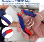 WORKPRO 6-piece Mini Pliers Set - Needle Nose, Diagonal, Long Nose, Bent Nose, E... - Image 5