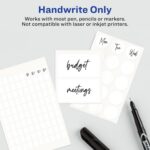Avery Multi-Use Permanent Labels, 1.5" x 2.75", White, Non-Printable, 76 Blank L... - Image 4