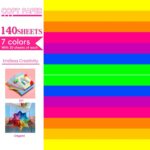 Colored Copy paper 8.5X11 Inches,140 Sheets 20 lb/80GSM 7 Colors Neon Fluorescen... - Image 5