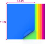Colored Copy paper 8.5X11 Inches,140 Sheets 20 lb/80GSM 7 Colors Neon Fluorescen... - Image 6