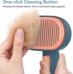 Aumuca Skin Friendly Self-Cleaning Slicker Brush for Dogs & Cats, Gentle Pet Gro... - Image 5
