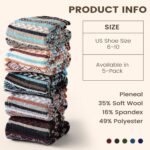 Pleneal Wool Socks for Women - Womens Winter Warm Wool Sock Men Cozy Knit Boots ... - Image 5