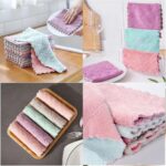 32 Pack Kitchen Dish Cloths Dish Towels, Super Soft and Absorbent Coral Fleece C... - Image 7