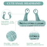 Molain Face Wash Headband, Palm and Snail Spa Hair Bands Makeup Headbands Women ... - Image 4