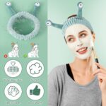 Molain Face Wash Headband, Palm and Snail Spa Hair Bands Makeup Headbands Women ... - Image 5