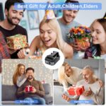 Gifts for Men Women, Cell Phone Stand with Wireless Bluetooth Speaker and 8 RGB ... - Image 4