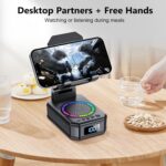 Gifts for Men Women, Cell Phone Stand with Wireless Bluetooth Speaker and 8 RGB ... - Image 7