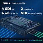 RGBlink mini-Edge SDI,All in One Pro Live Streaming Multi-Camera Video Mixer Swi... - Image 3