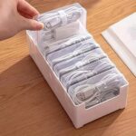 Cable Organizer Storage Box with 7 Wire Ties,Desktop Cable Management Box with S... - Image 3