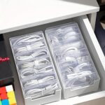 Cable Organizer Storage Box with 7 Wire Ties,Desktop Cable Management Box with S... - Image 5