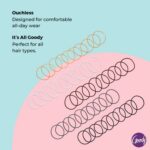 Goody Ouchless Elastic Hair Ties - 50 Ct, Assorted Neutrals, 2MM Rubber Bands fo... - Image 4
