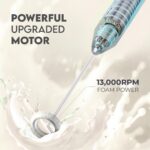 Zulay Kitchen Powerful Milk Frother Wand - Handheld Stainless Steel - Battery Op... - Image 3