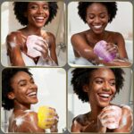 UJFQBH 3 Pieces African Bath Sponge African Net Long Net Bath Sponge Exfoliating... - Image 8